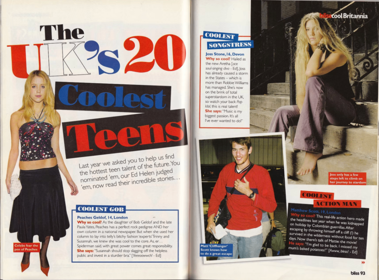 Bliss Magazine — front page